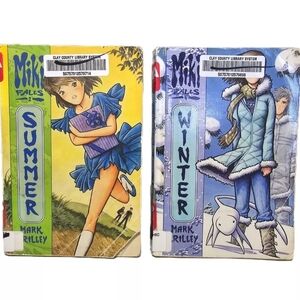 Miki Falls Lot 2 By Mark Crilley # 2 & 4 Summer & Winter Manga Ex-Libray Copies